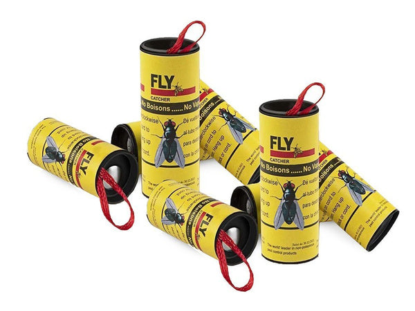 Musių gaudyklės klijai vabzdžių gaudyklės ritinėlis 4 vnt.