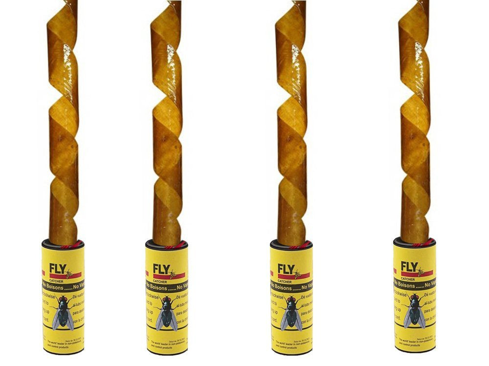 Musių gaudyklės klijai vabzdžių gaudyklės ritinėlis 4 vnt.