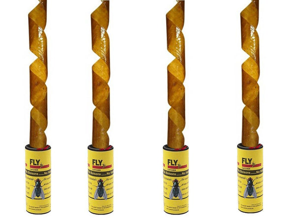 Musių gaudyklės klijai vabzdžių gaudyklės ritinėlis 4 vnt.