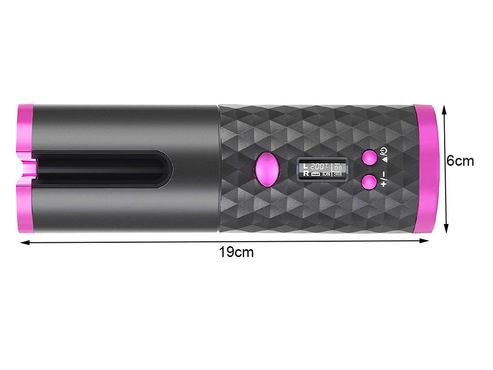 Automatinė lcd rotacinė plaukų garbanojimo žnyplė