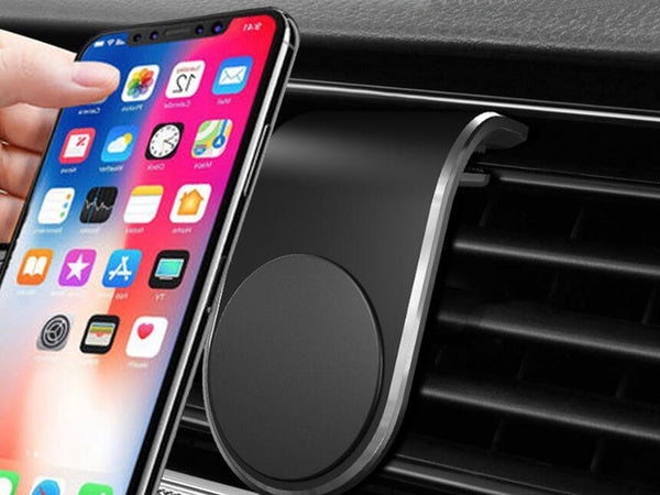 Magnetinis automobilio laikiklis telefono grotelėms