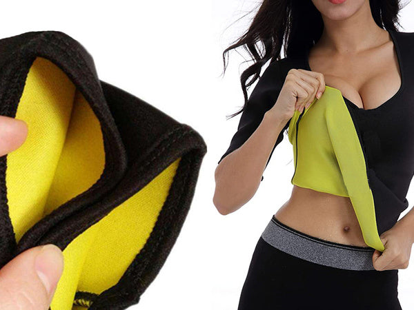 Moteriški fitneso neopreniniai marškinėliai ilgomis rankovėmis