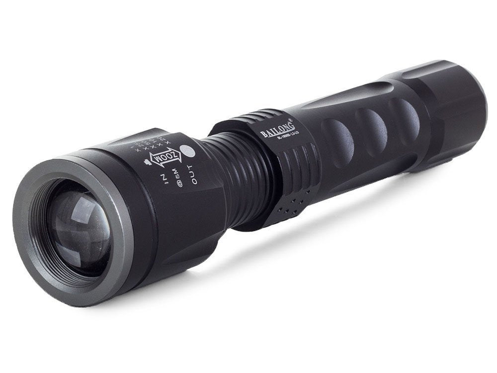 Bailong taktinis vadovaujama žibintuvėlis cree zoom xm-l3 u3