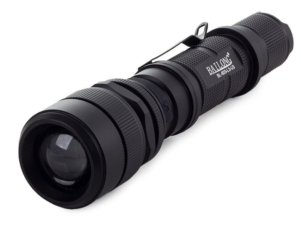 Bailong taktinis led įkraunamas usb žibintuvėlis l3-u3