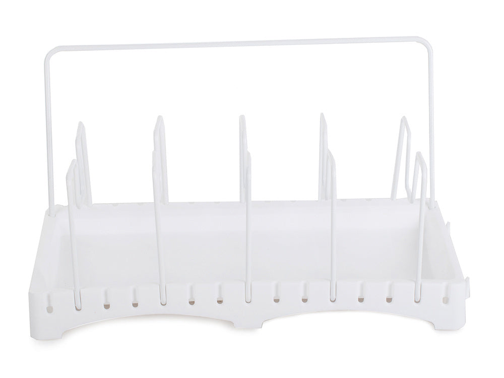 Puodų džiovintuvas puodų dangčiai