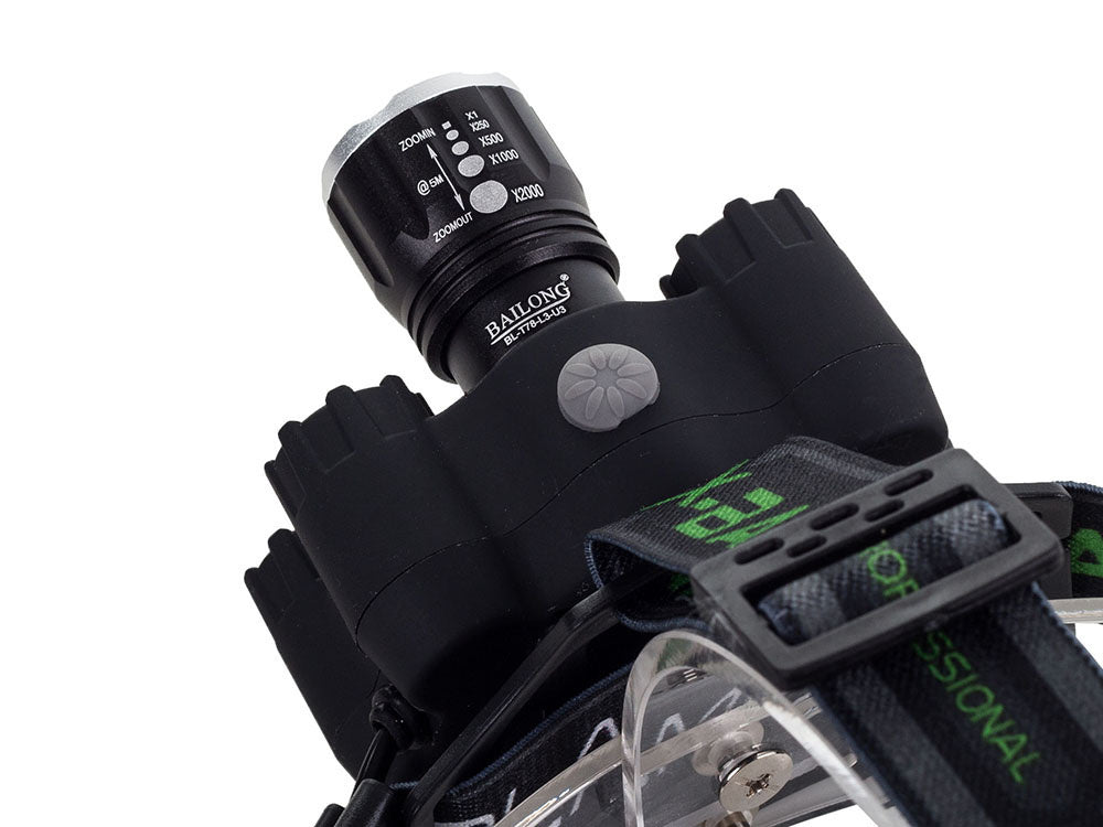 Bailong cree xm-l t6 7 x led uv priekinis žibintas