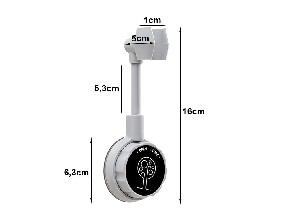 Dušo ragelio laikiklis su siurbtuku