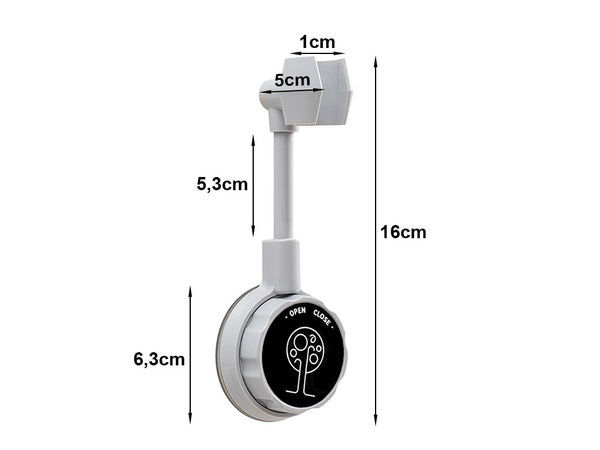 Dušo ragelio laikiklis su siurbtuku