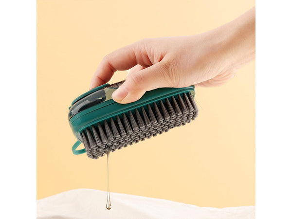 Valymo šepetėlis su skysčio dozatoriumi