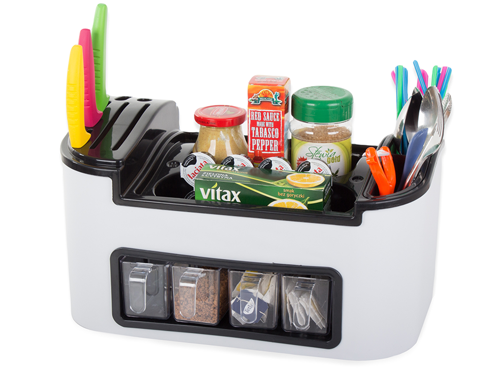 Virtuvės stalo įrankių organizatorius prieskonių indams indų laikiklis