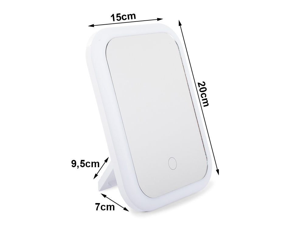 Led apšviestas makiažo veidrodis