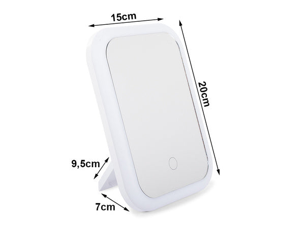 Led apšviestas makiažo veidrodis