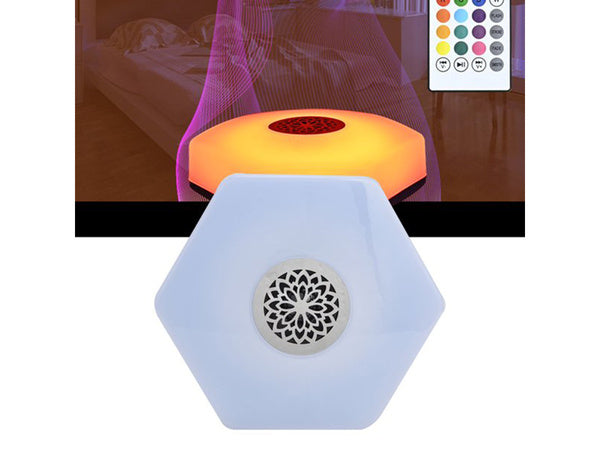 Vadovaujama spalvota lemputė rgbw garsiakalbis "bluetooth" nuotolinio valdymo pultas