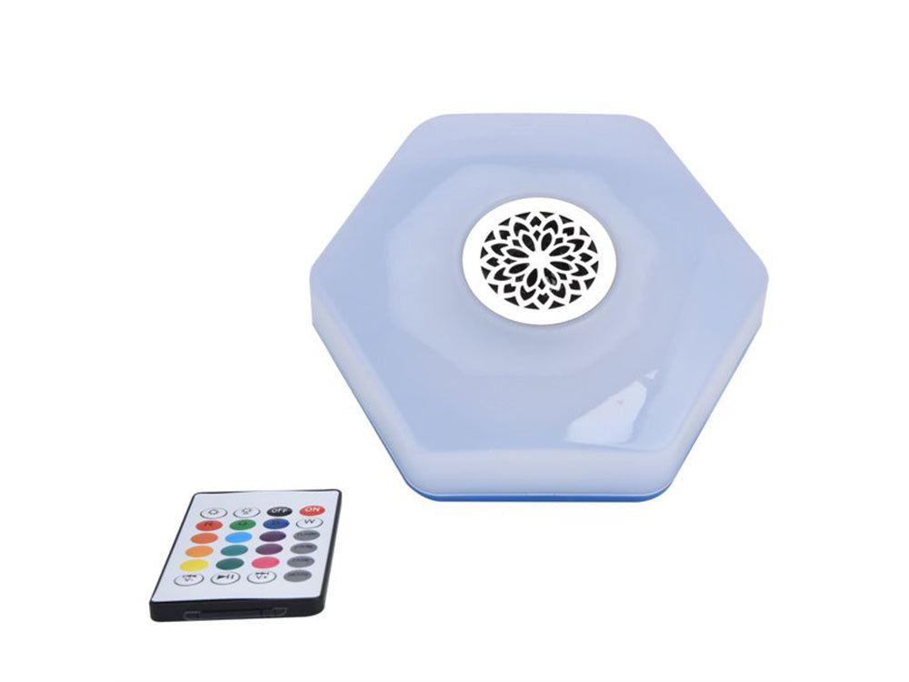 Vadovaujama spalvota lemputė rgbw garsiakalbis "bluetooth" nuotolinio valdymo pultas