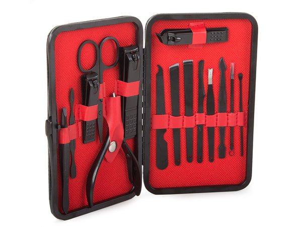 Manikiūro rinkinys nagų žirklės žirklės 16el dėklas