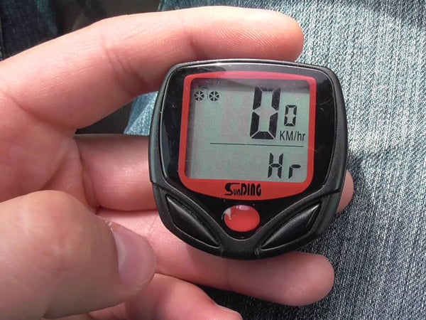 Vandeniui atsparus dviračio kompiuteris 14 funkcijų