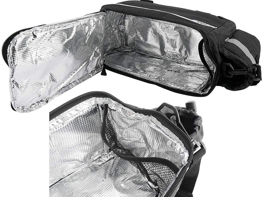 Šiluminis dviračių krepšys vežėjui pannier