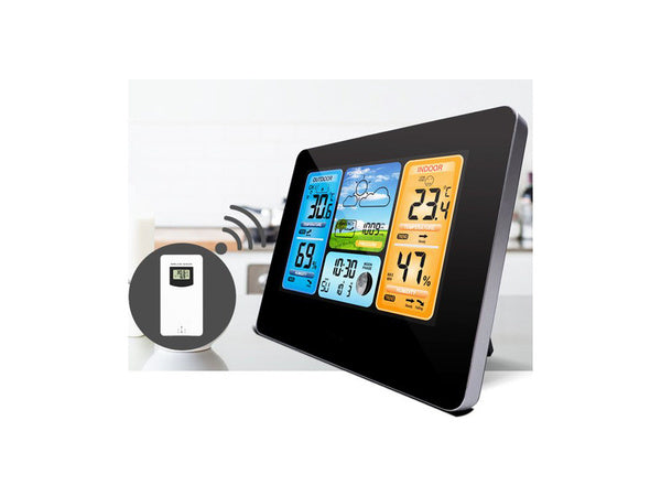 Belaidė meteorologinė stotis higrometras dcf