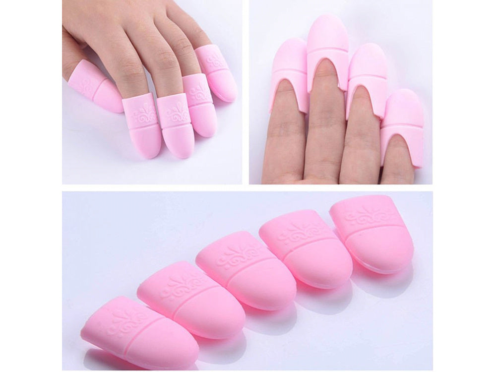 Silikoniniai spaustukai hibridams, geliams ir akriliniams dažams šalinti