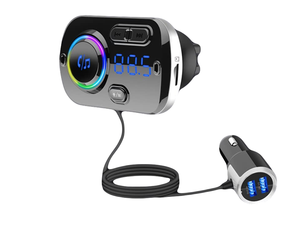 Bluetooth usb 5.0 multifunkcinis fm transmiteris 8in1