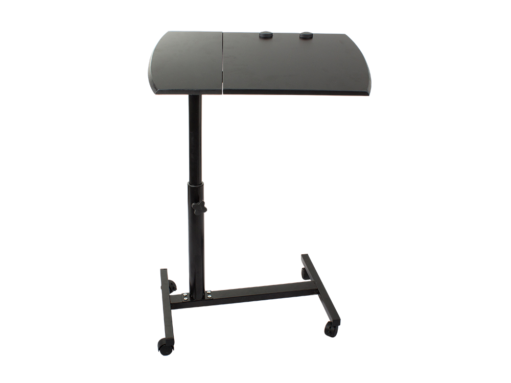 Nešiojamojo kompiuterio stalas ant ratukų reguliuojamas stalas