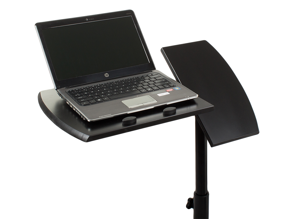 Nešiojamojo kompiuterio stalas ant ratukų reguliuojamas stalas