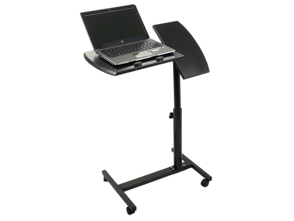 Nešiojamojo kompiuterio stalas ant ratukų reguliuojamas stalas