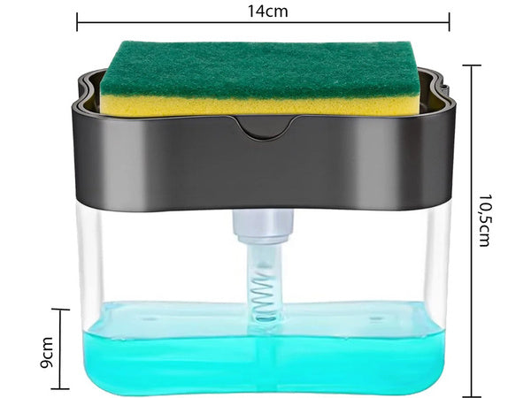 Indų plovimo skysčio dozatorius kempinių dozatorius