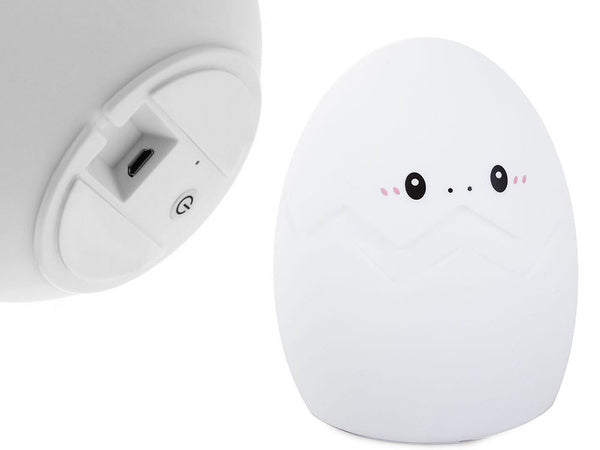 Vaikų naktinė šviesa led kiaušinis rgb nuotolinio valdymo pultas usb