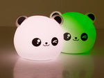Vaikų naktinė šviesa panda rgb led nuotolinio valdymo pultas usb