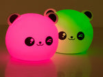 Vaikų naktinė šviesa panda rgb led nuotolinio valdymo pultas usb