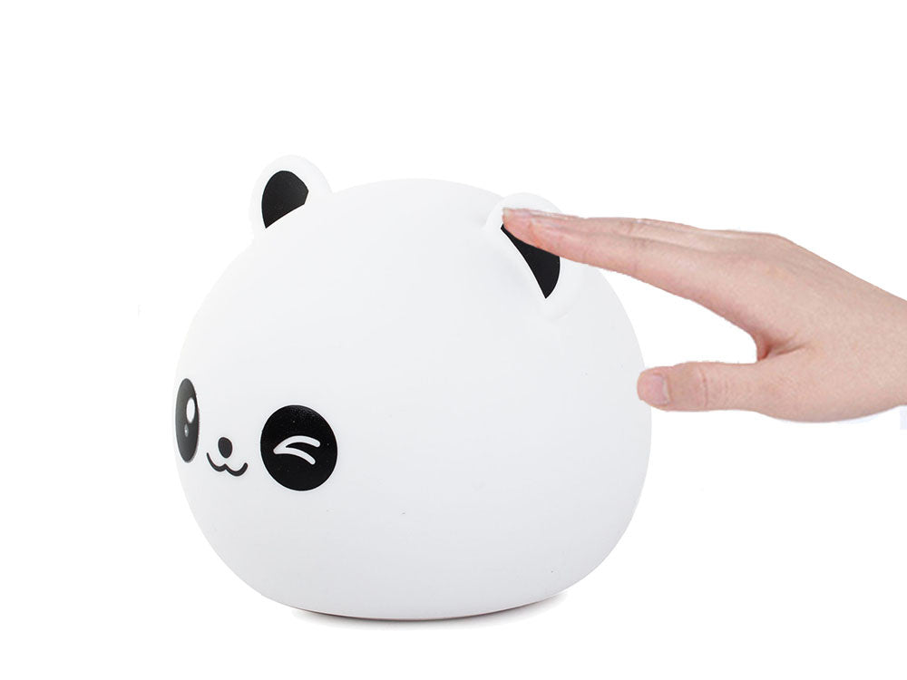 Vaikų naktinė šviesa panda rgb led nuotolinio valdymo pultas usb