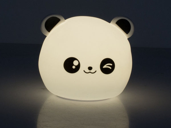 Vaikų naktinė šviesa panda rgb led nuotolinio valdymo pultas usb