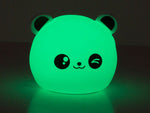 Vaikų naktinė šviesa panda rgb led nuotolinio valdymo pultas usb