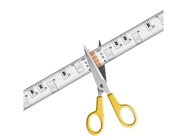 Vadovaujama juosta 3528 rgb 4,5 m vandeniui atsparus nuotolinio valdymo pultas