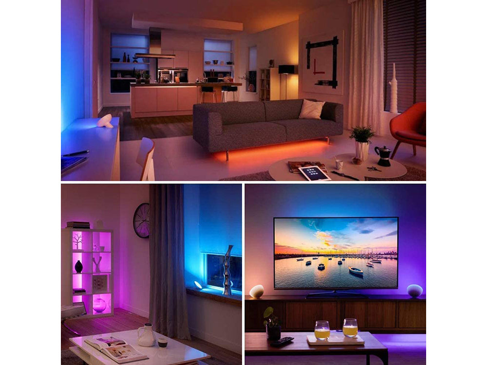 Vadovaujama juosta 3528 rgb 4,5 m vandeniui atsparus nuotolinio valdymo pultas