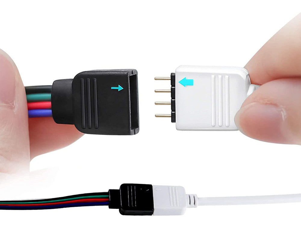 Vadovaujama juosta 3528 rgb 4,5 m vandeniui atsparus nuotolinio valdymo pultas