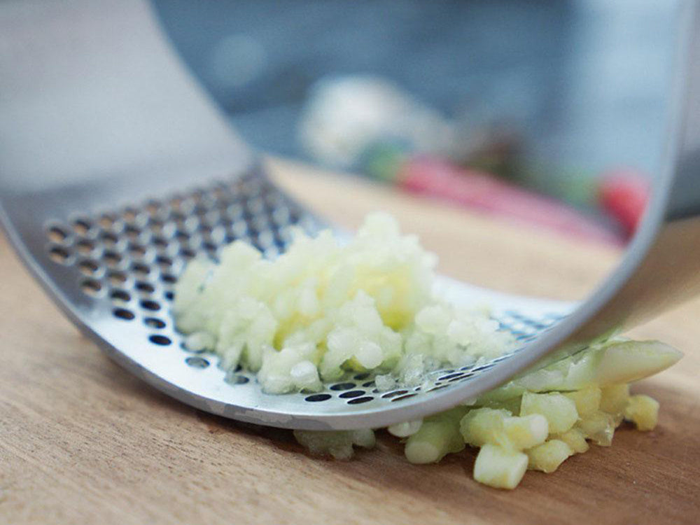 Česnakų spaustuvė spaudiklis smulkintuvas spaustuvė