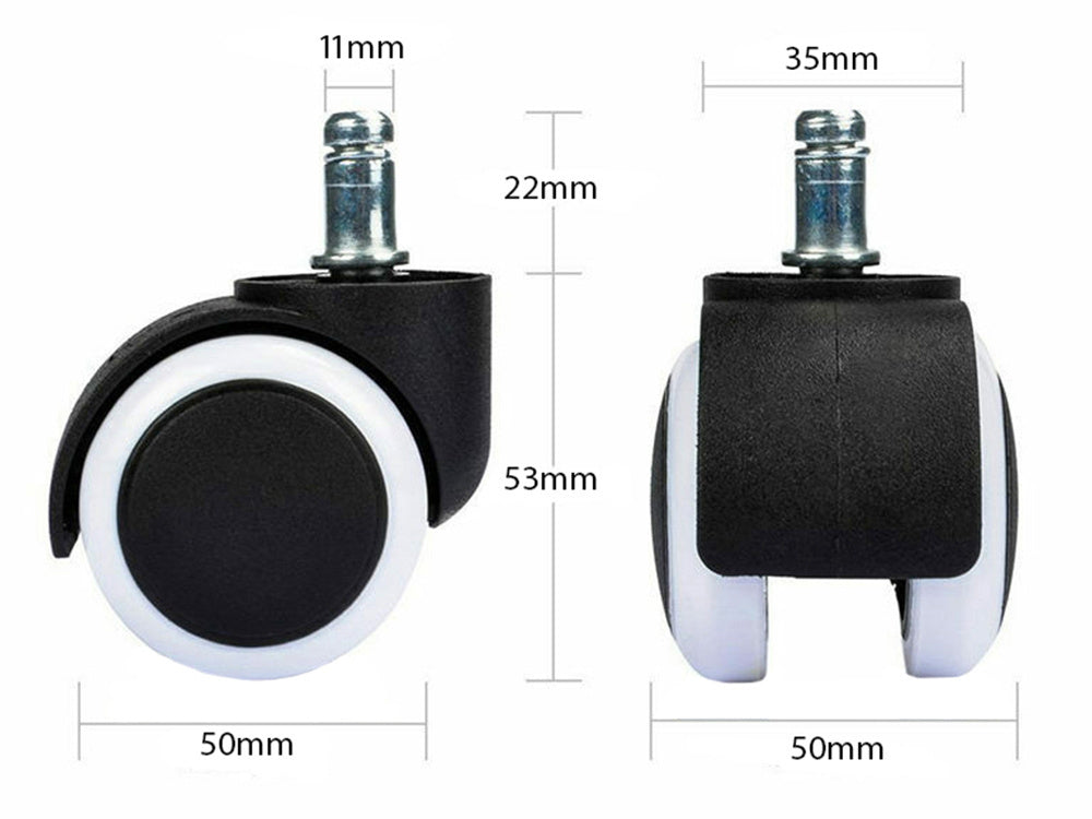 Guminiai sukamieji kėdžių ratukai 5vnt.