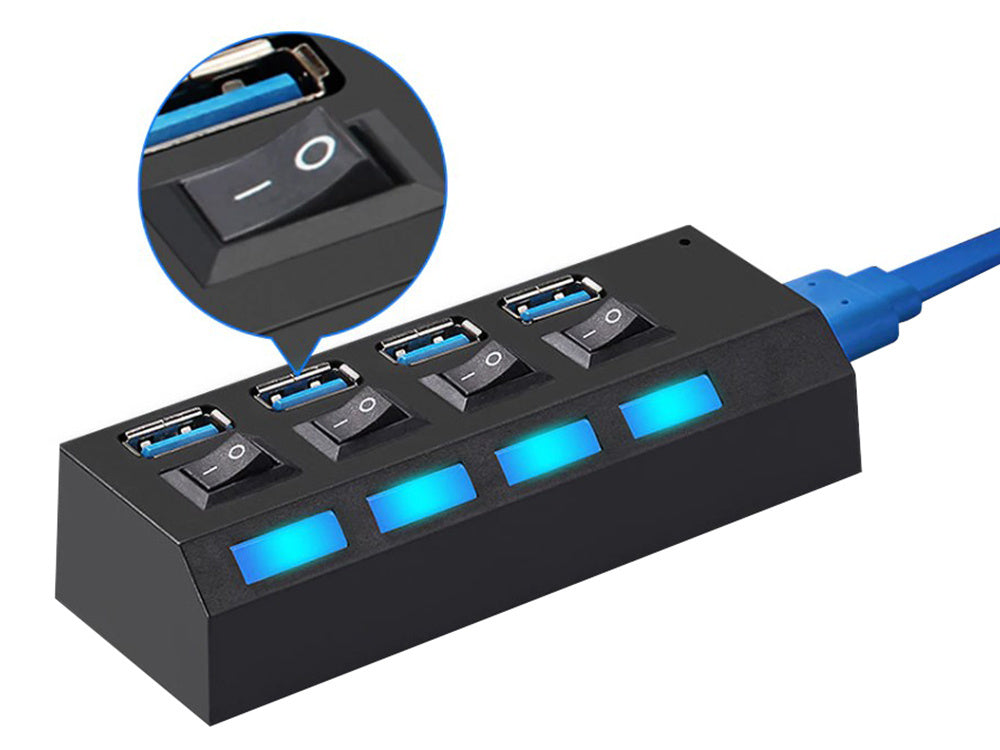 Usb prievadų skirstytuvas 4x usb 3.0