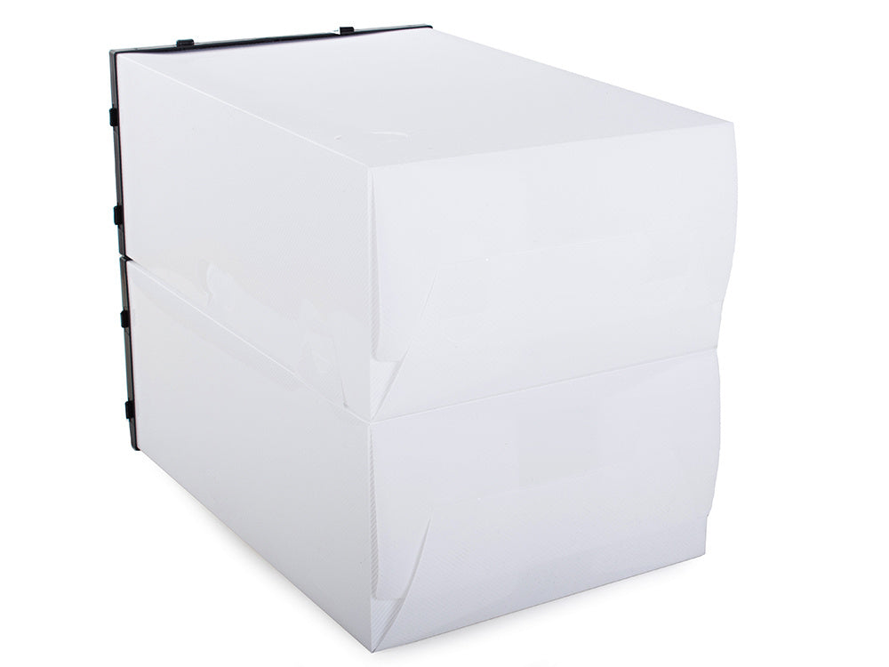 Batų dėžės organizatoriaus dėžutės konteineris su atvartu