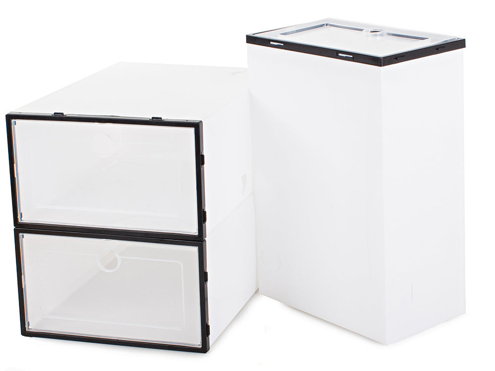 Batų dėžės organizatoriaus dėžutės konteineris su atvartu