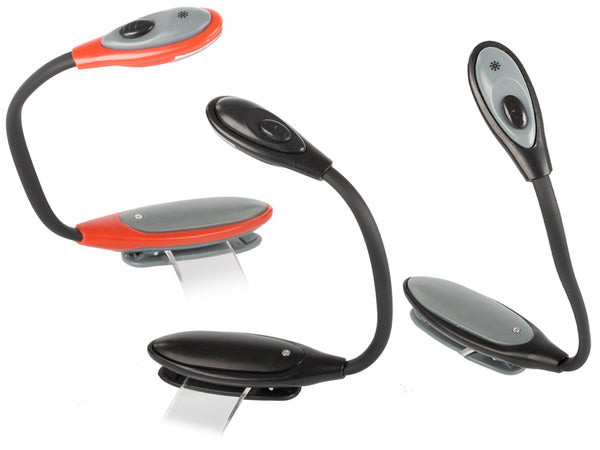 Vadovaujama clip-on knygos skaitymo šviesos lankstus