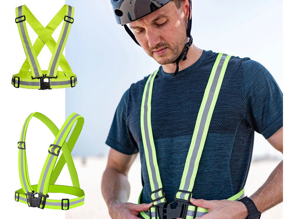 Šviesą atspindinčios liemenės liemenė motociklui, dviračiui, bėgimui