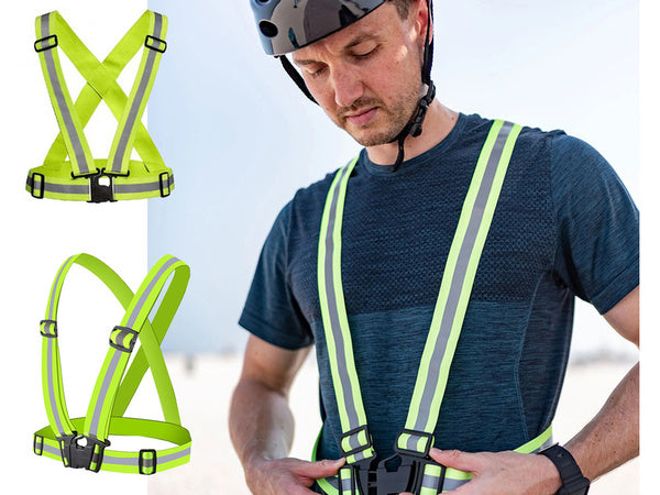 Šviesą atspindinčios liemenės liemenė motociklui, dviračiui, bėgimui