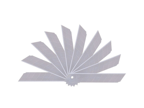 Keičiami nulaužiami peilių ašmenys 18 mm 10 vnt. Ašmenų