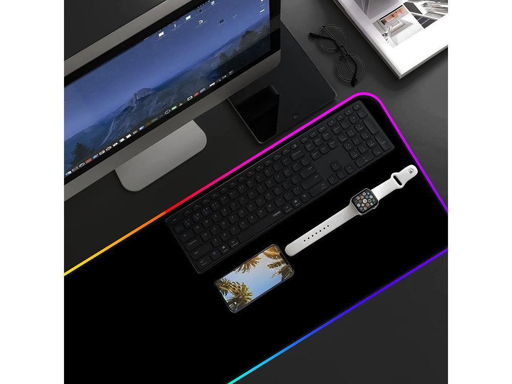 Apšviesta žaidimų pelės padas led xxl