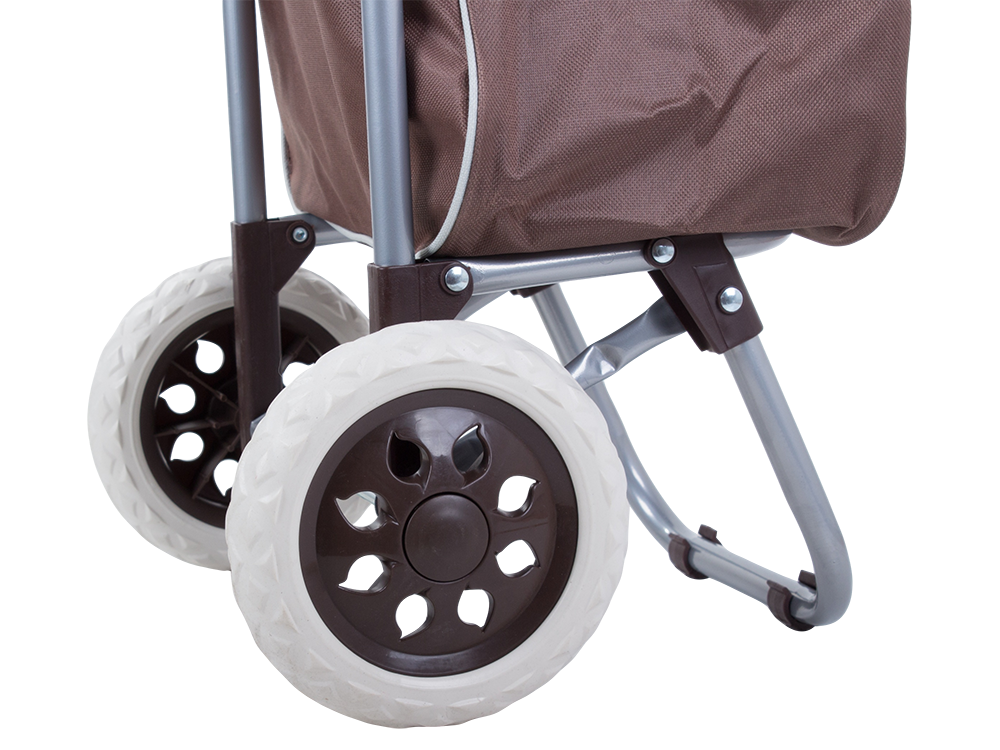 Pirkinių vežimėlis ant ratų pirkinių krepšys kietas