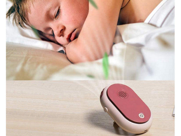 Kaklo ventiliatorius kabantis aromaterapinis ventiliatorius