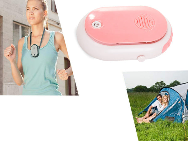 Kaklo ventiliatorius kabantis aromaterapinis ventiliatorius